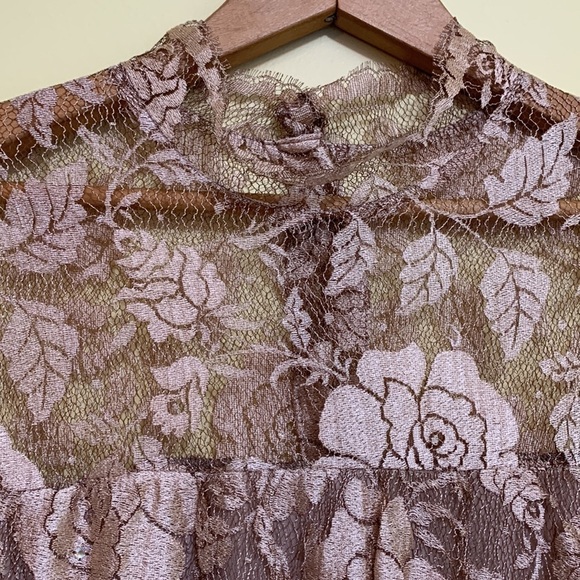 Rina DiMontella | Vintage Sequin French Lace 1920s Style Lace Tiered Dress 14 - Picture 9 of 17